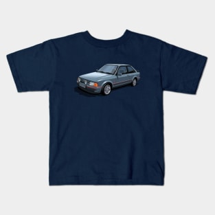 Ford Escort XR3i Mk4 in mercury grey Kids T-Shirt